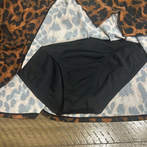 Maurices Leopard Print Swim Skort - Picture 3 of 12